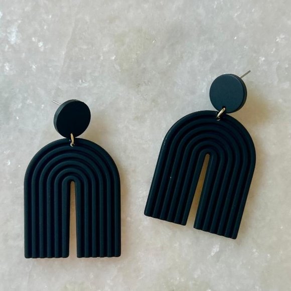 Black Over The Rainbow Earrings! - Picture 2 of 3